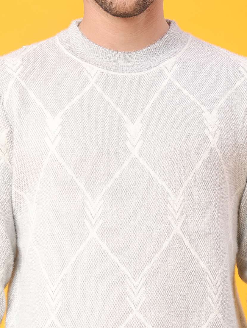men self design long sleeve regular fit pullover  - 22159979 -  Standard Image - 5