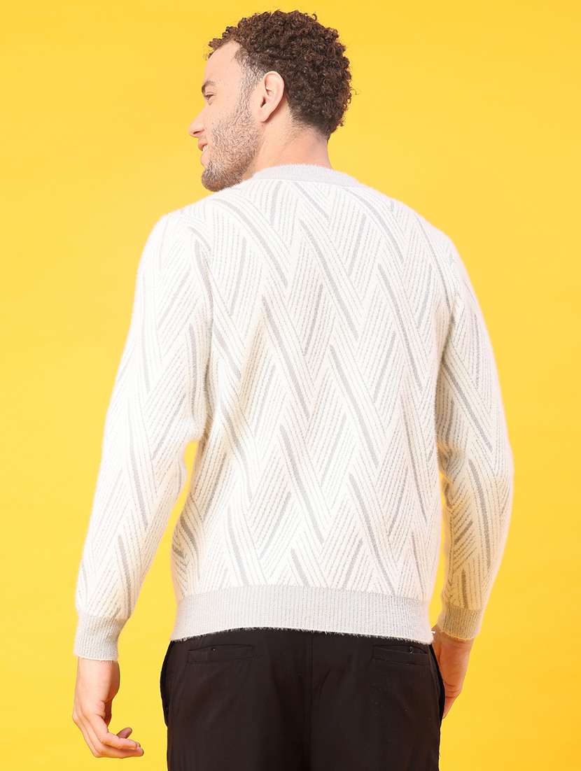 men self design long sleeve regular fit pullover  - 22159980 -  Standard Image - 3