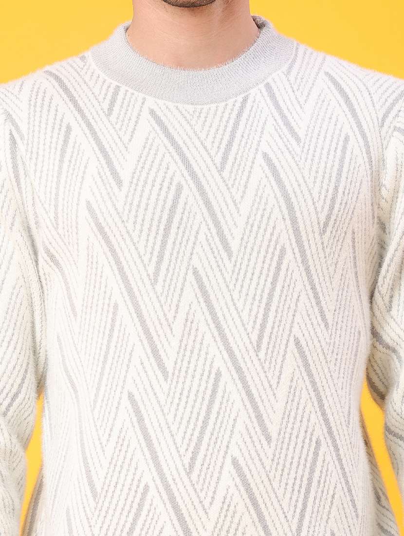 men self design long sleeve regular fit pullover  - 22159980 -  Standard Image - 5