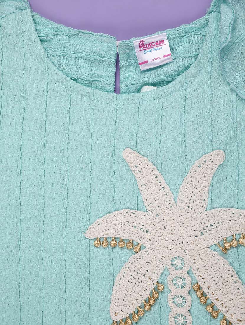 kids blue polyester skirt top twin sets & jump suit - 22160097 -  Standard Image - 3