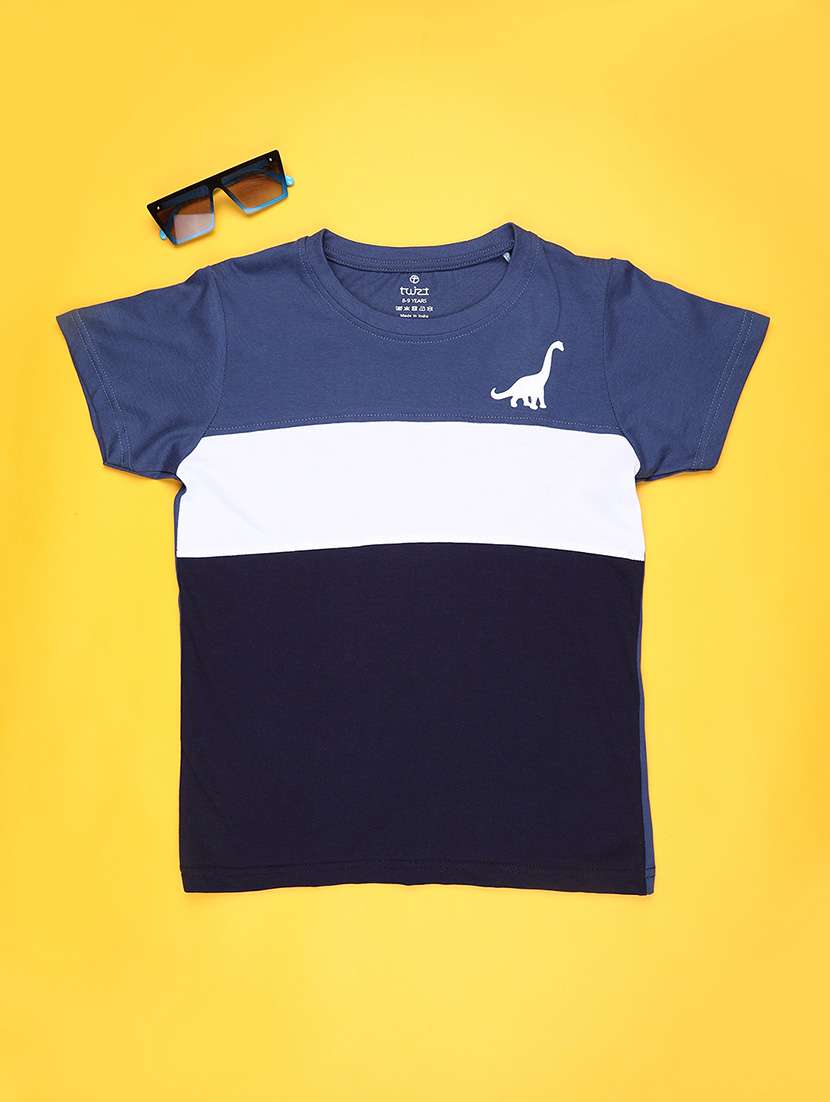 boys color blcoked short sleeve t-shirt