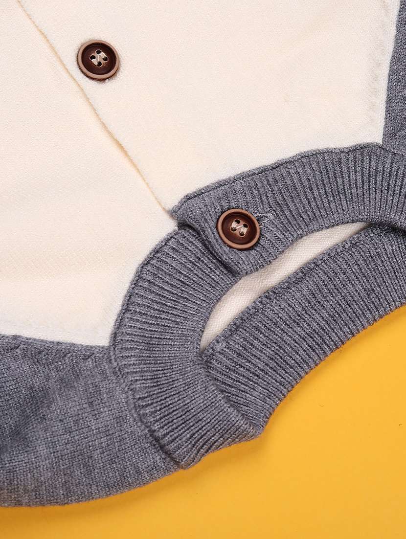 boys color blocked long sleeve front open sweater - 22160117 -  Standard Image - 3