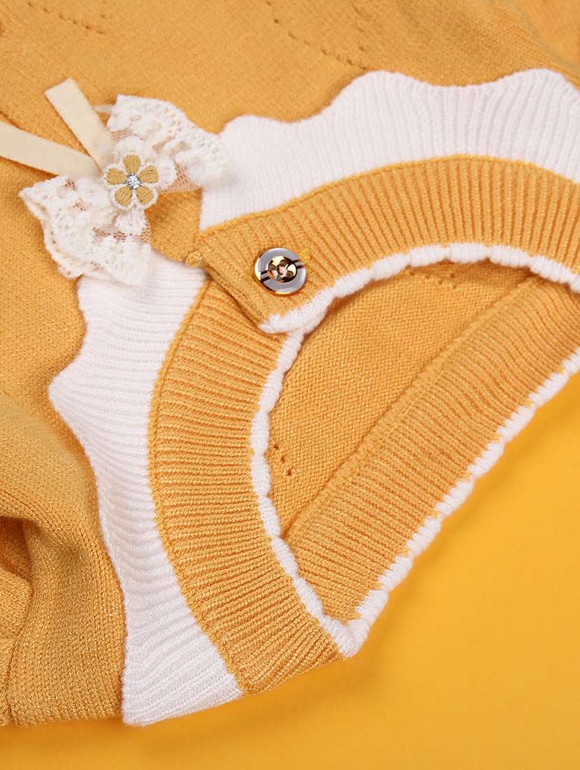 girls self designed long sleeve cardigan - 22160129 -  Standard Image - 3