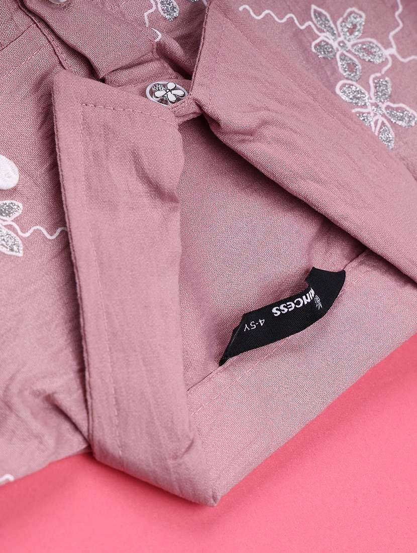 girls embroidered short sleeves top and skirt set - 22160156 -  Standard Image - 5