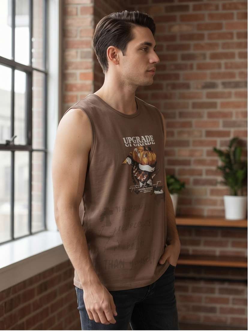 men printed round neck regular fit t-shirt - 22160173 -  Standard Image - 3