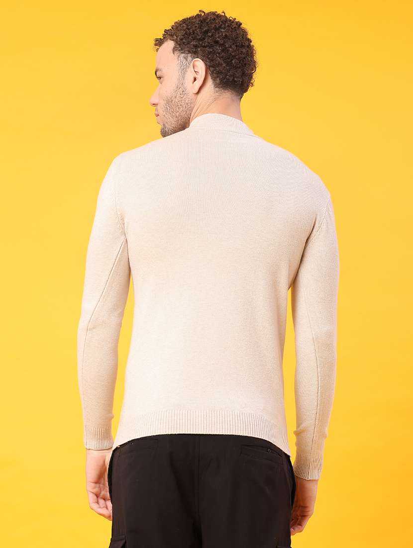 men self design long sleeve regular fit pullover  - 22160192 -  Standard Image - 3
