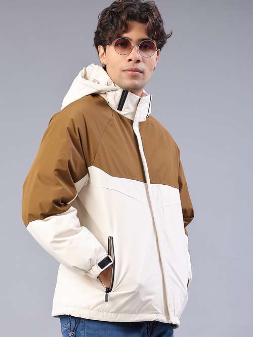 men color block long sleeve bomber jacket - 22160198 -  Standard Image - 0