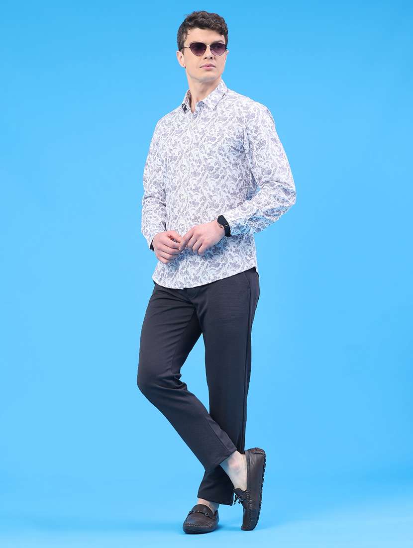 men solid mid rise chinos casual trouser - 22160217 -  Standard Image - 5