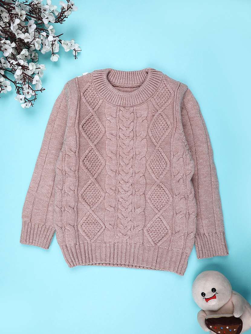 boys self designed long sleeve sweater