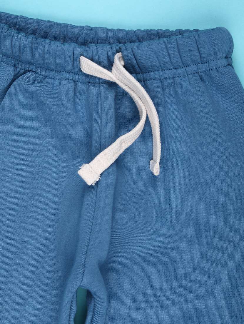 boys solid mid rise winterwear jogger - 22160257 -  Standard Image - 3