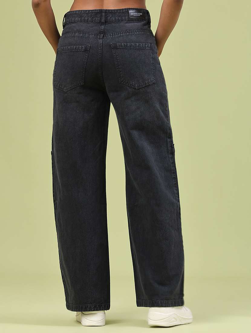 women solid mid rise relaxed fit jeans - 22160278 -  Standard Image - 3