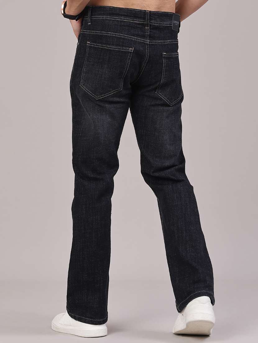 men washed mid rise full length bootcut jeans - 22160326 -  Standard Image - 3