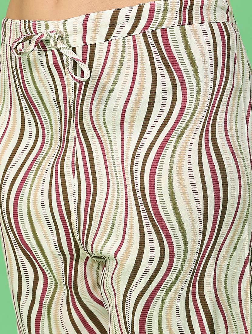 women printed three quarter sleeve kurta pant with dupatta set - 22160398 -  Standard Image - 5