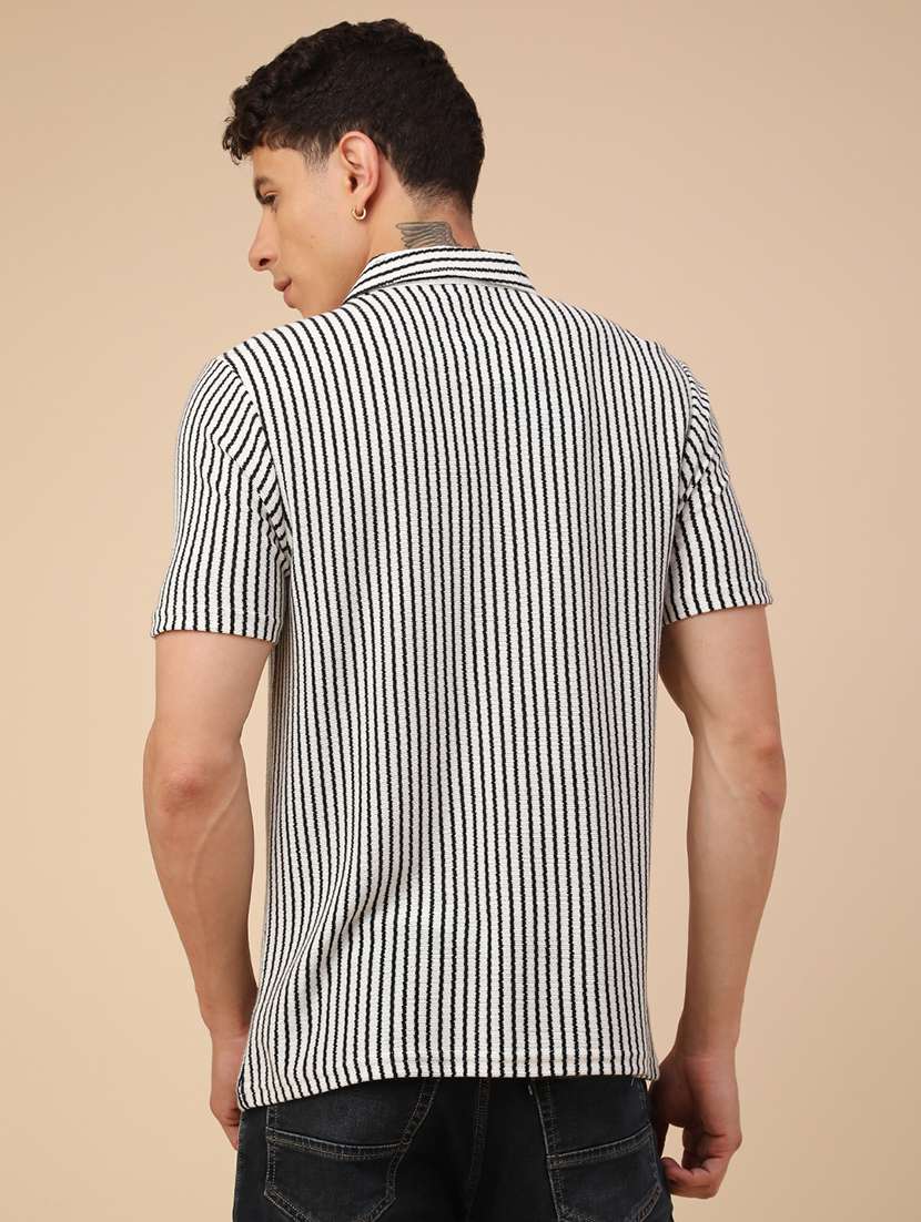 men white cotton casual shirt - 22160504 -  Standard Image - 3