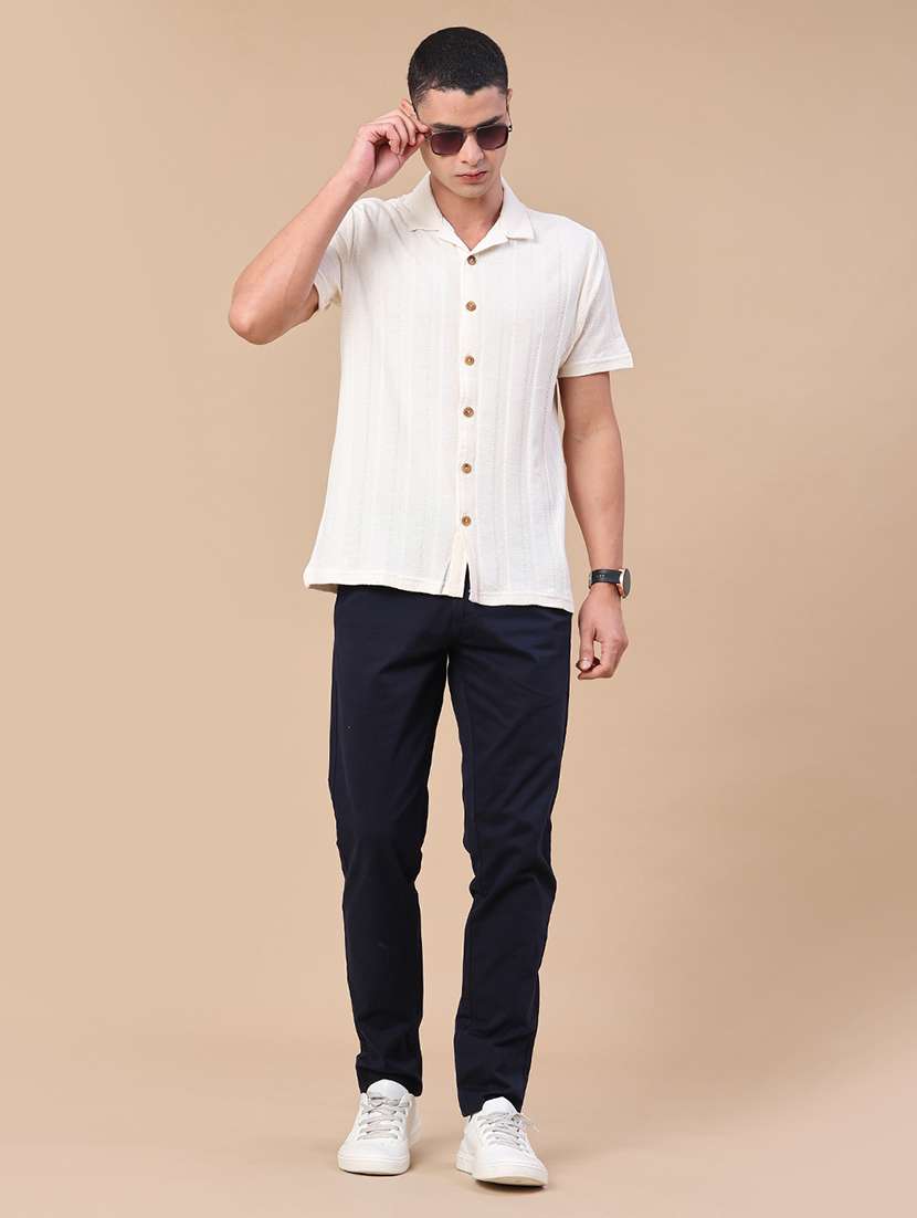 men self design short sleeve regular fit casual shirt - 22160576 -  Standard Image - 5