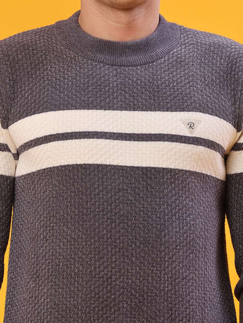 men self design long sleeve regular fit pullover  - 22160773 -  Standard Image - 5