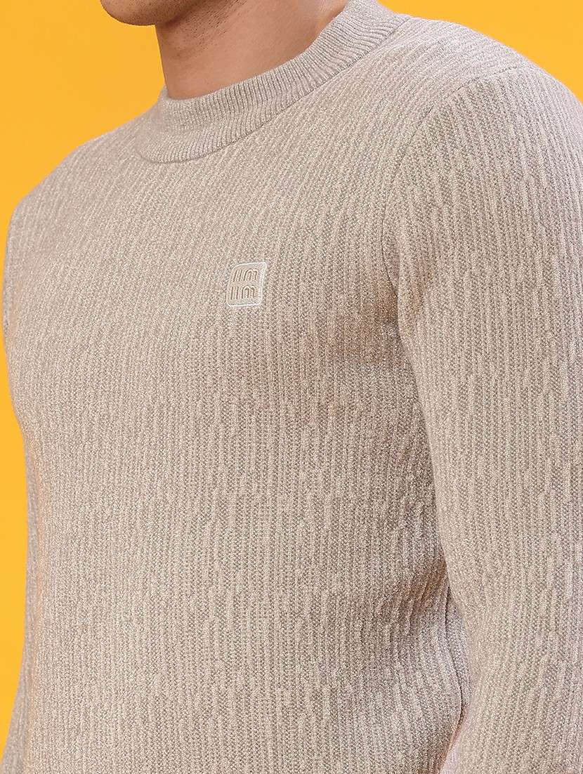 men self design long sleeve regular fit pullover  - 22160775 -  Standard Image - 5