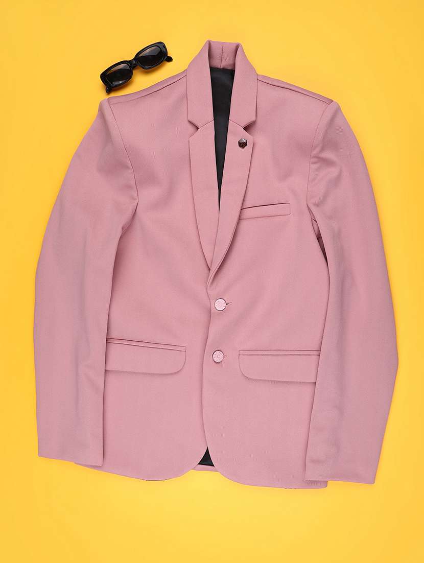 pink cotton blazer jackets & coat