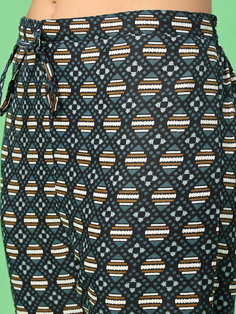 women printed three quarter sleeve kurta pant with dupatta set - 22160875 -  Standard Image - 5