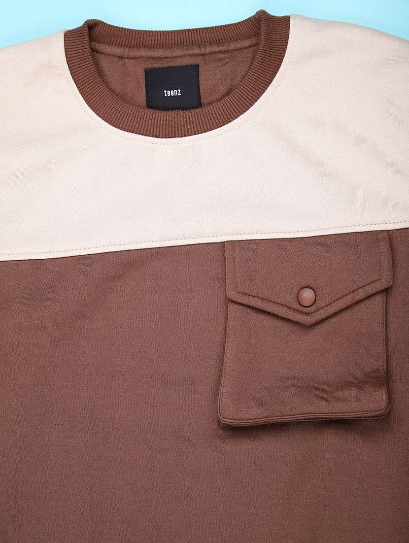 boys color blocked long sleeve sweatshirt - 22160880 -  Standard Image - 3