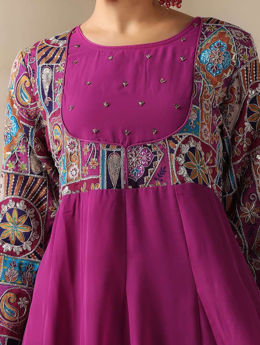 women embroidered long sleeve kurta dupatta set - 22161034 -  Standard Image - 5