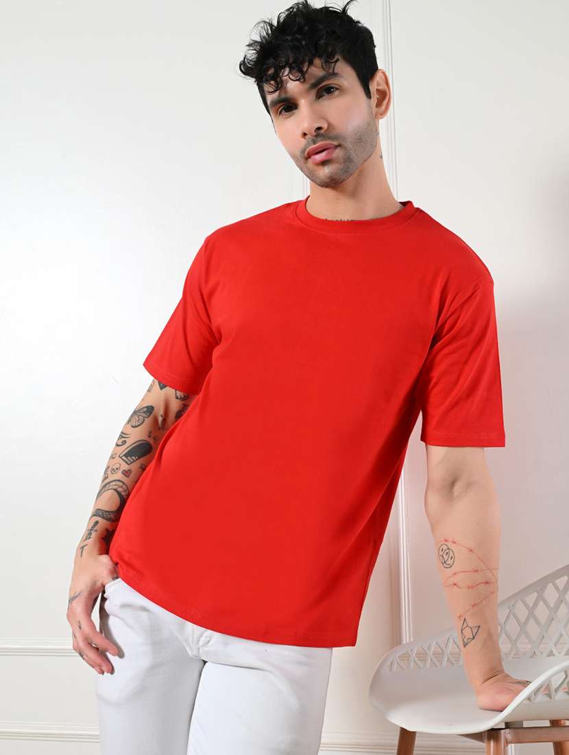 men solid short sleeve regular fit t-shirt - 22161126 -  Standard Image - 3