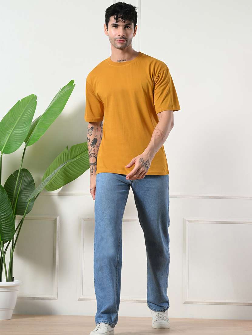 men solid short sleeve regular fit t-shirt - 22161127 -  Standard Image - 5