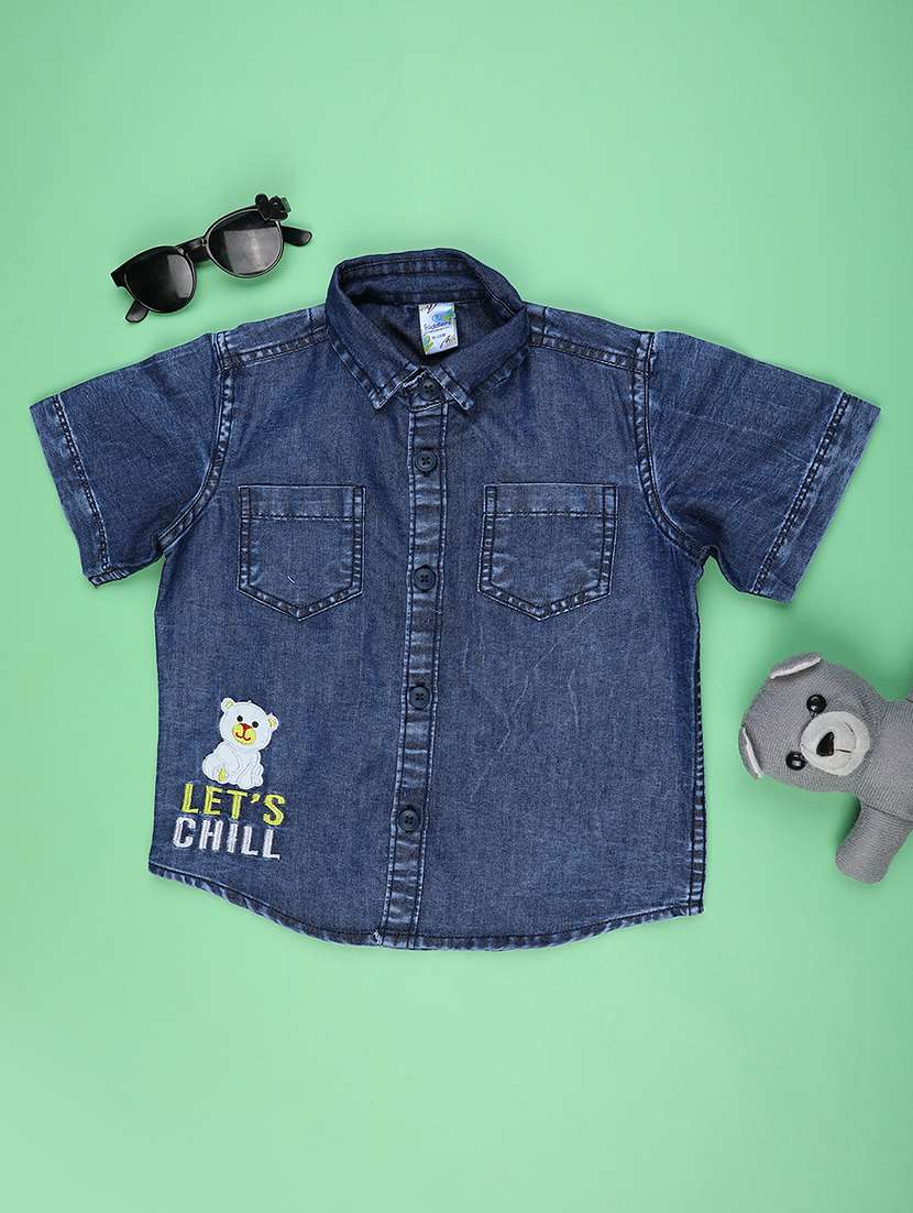 boys collared short sleeve shirt