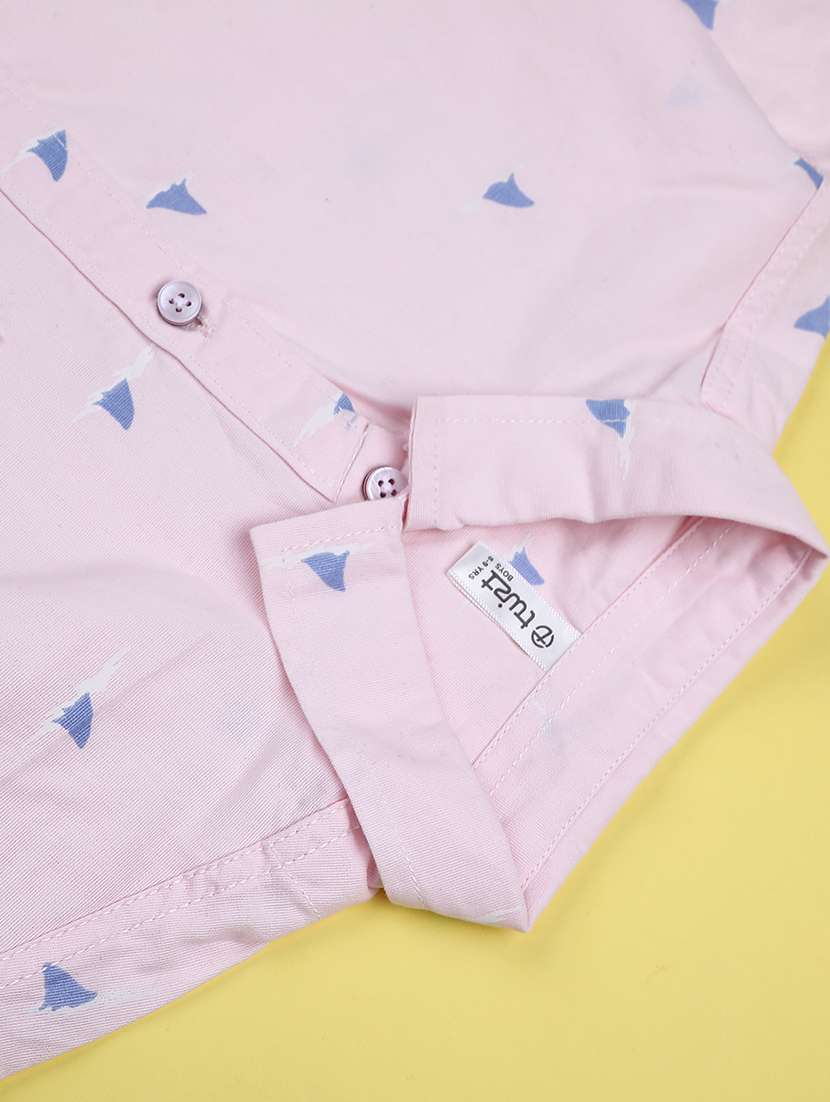 boys printed collared short sleeve shirt - 22161637 -  Standard Image - 3