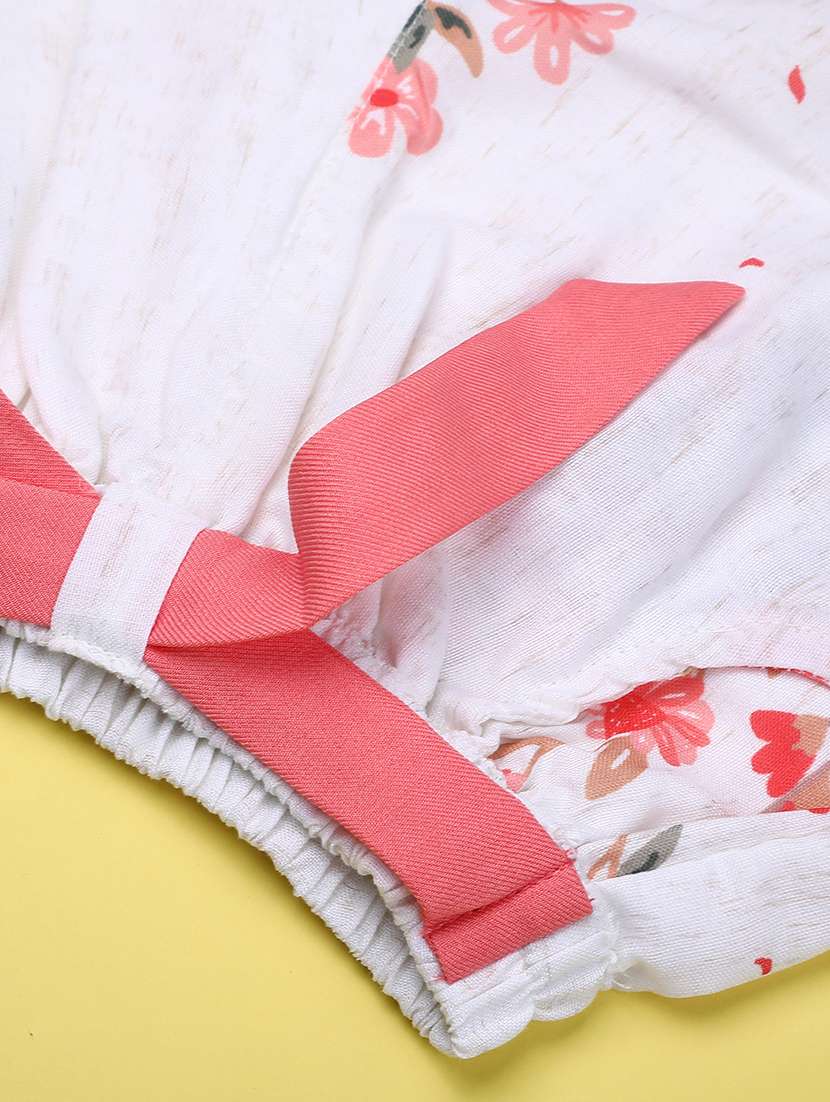 girls printed ruffle sleeve twin set - 22161649 -  Standard Image - 5