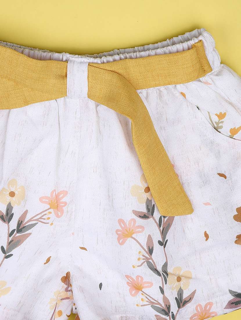 girls printed ruffle sleeve twin set - 22161650 -  Standard Image - 3