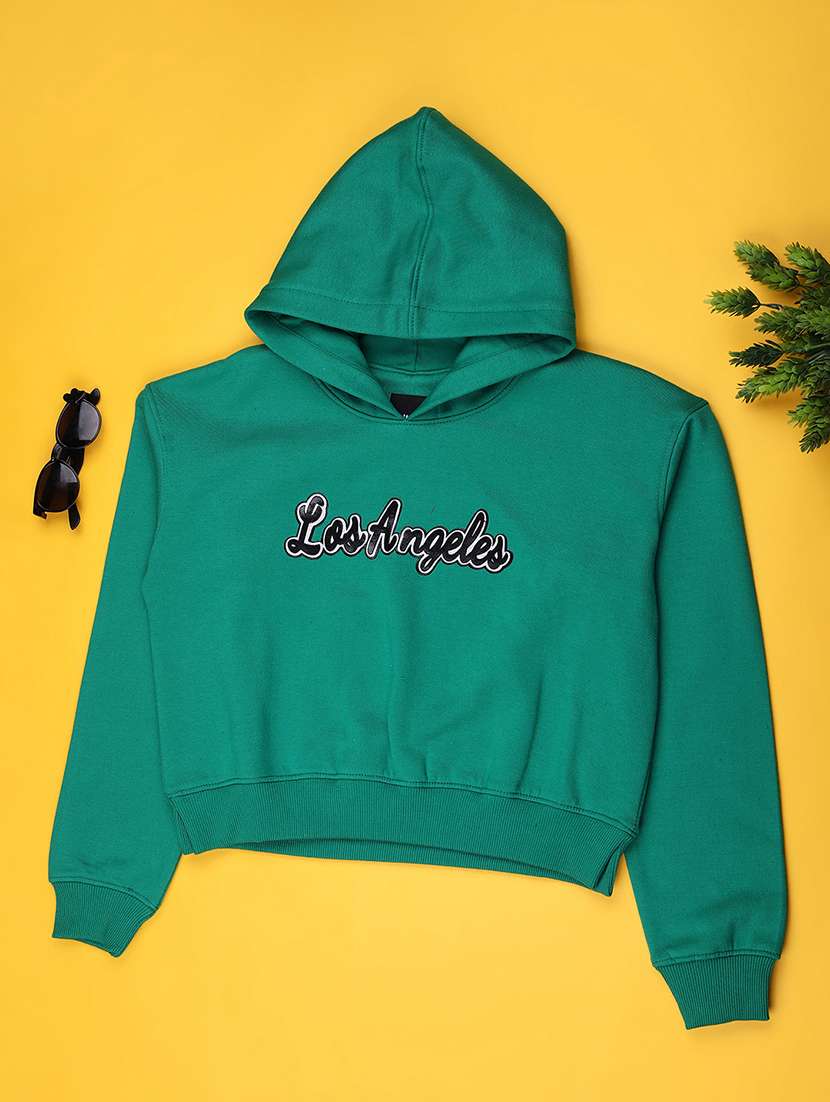 girls printed long sleeve sweatshirt