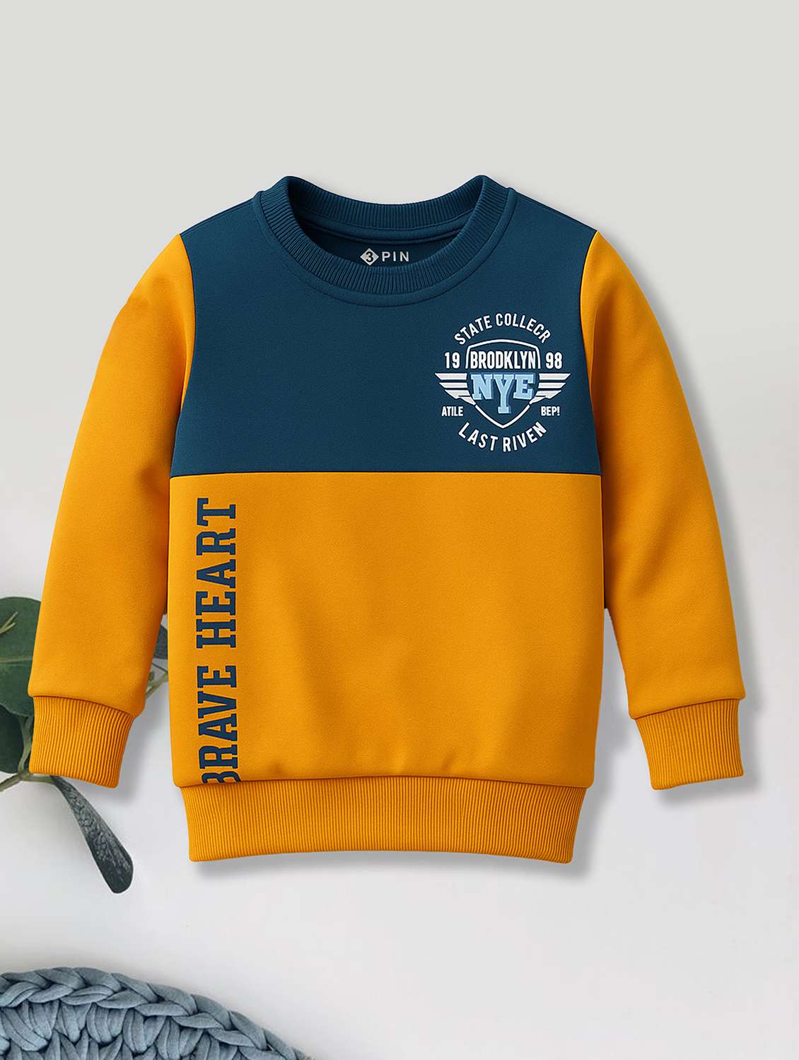 boys pack of 3 color blocked long sleeve sweatshirt - 22161787 -  Standard Image - 3