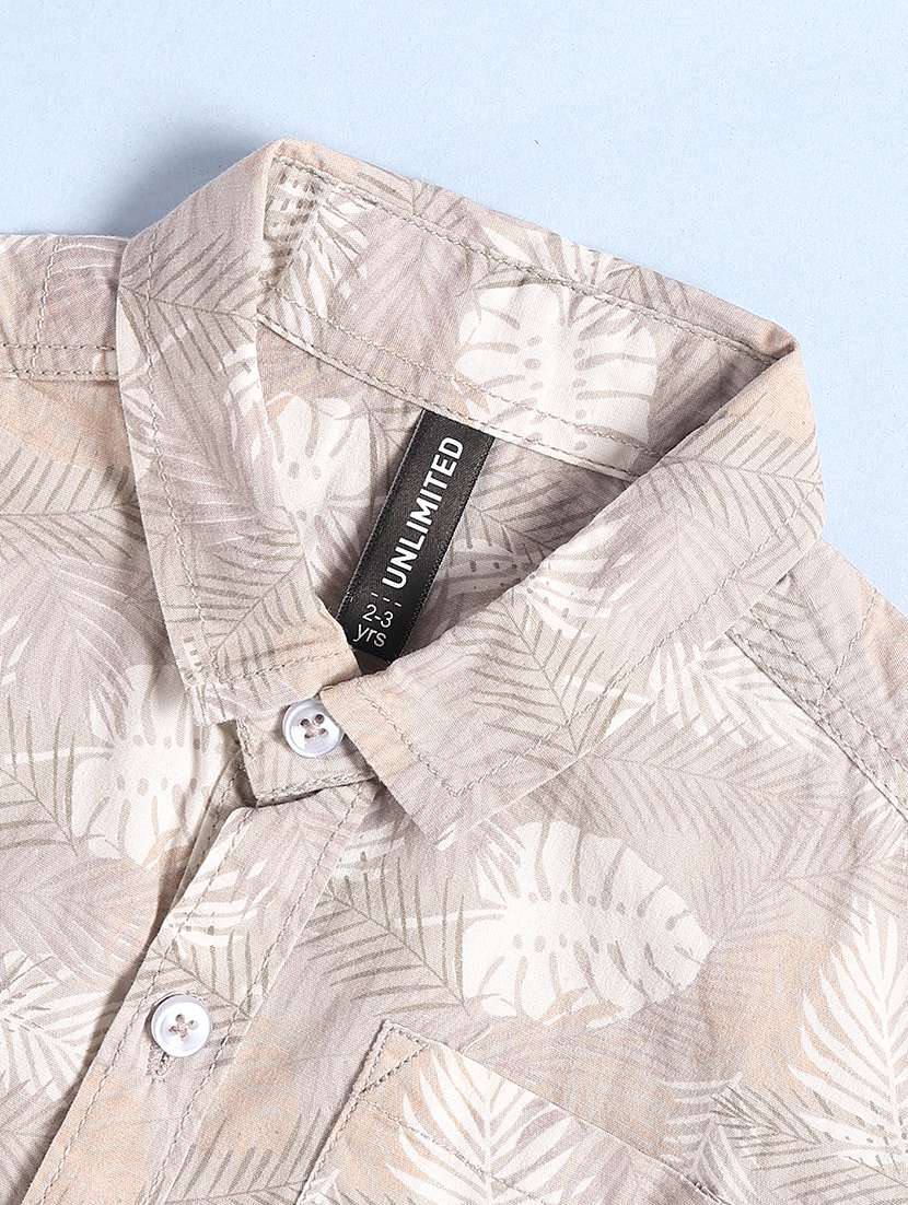 boys printed collared short sleeve shirt - 22161798 -  Standard Image - 3