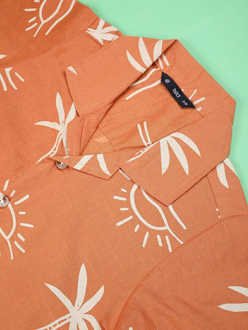 boys printed short sleeve casual shirt - 22161806 -  Standard Image - 3