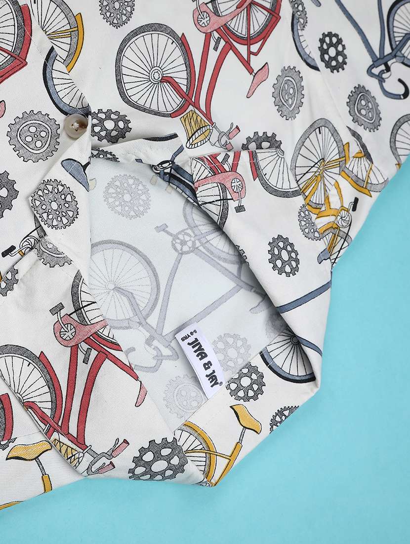 boys printed collared short sleeve shirt - 22161812 -  Standard Image - 3