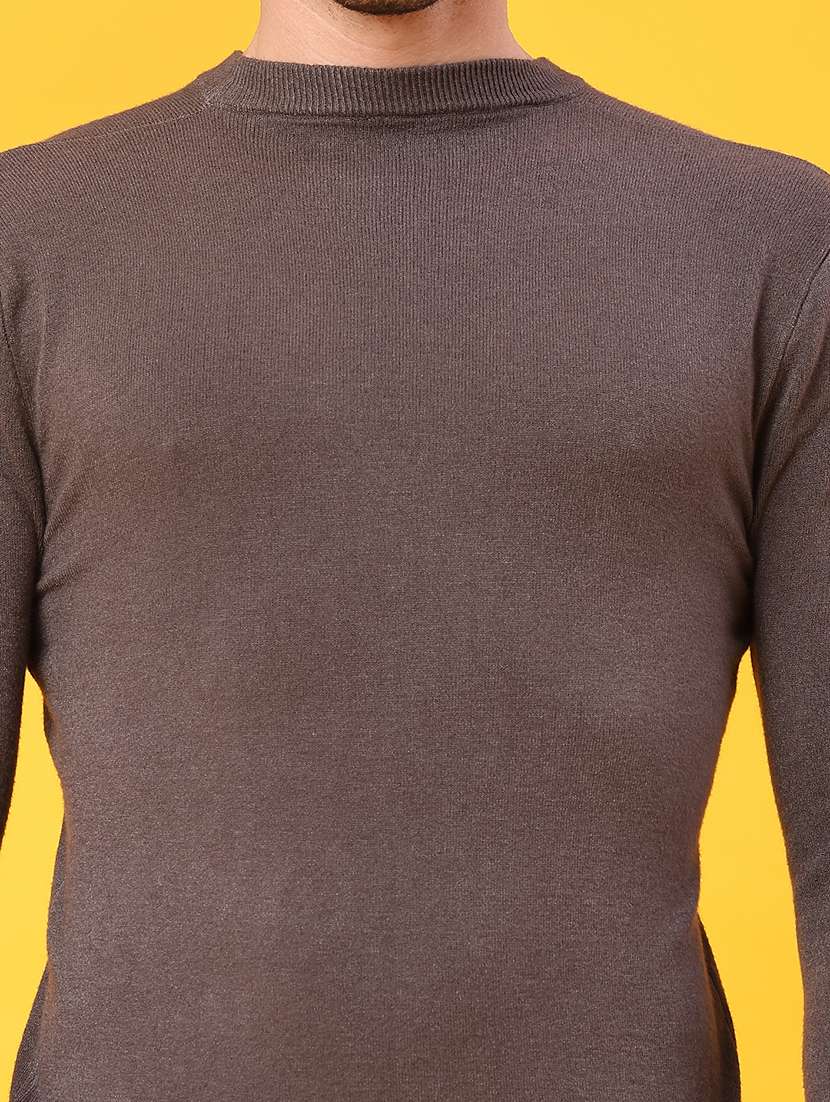 men solid long sleeve mock neck pullover - 22161819 -  Standard Image - 5