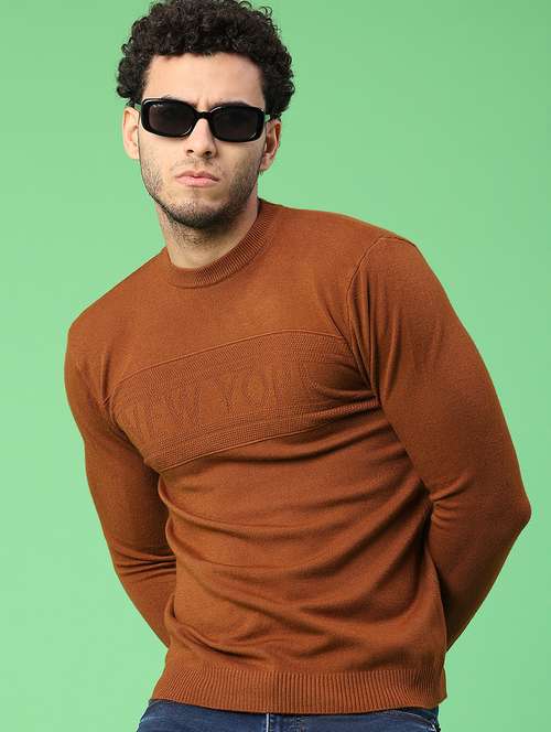 men solid long sleeve mock neck pullover - 22161820 -  Standard Image - 0