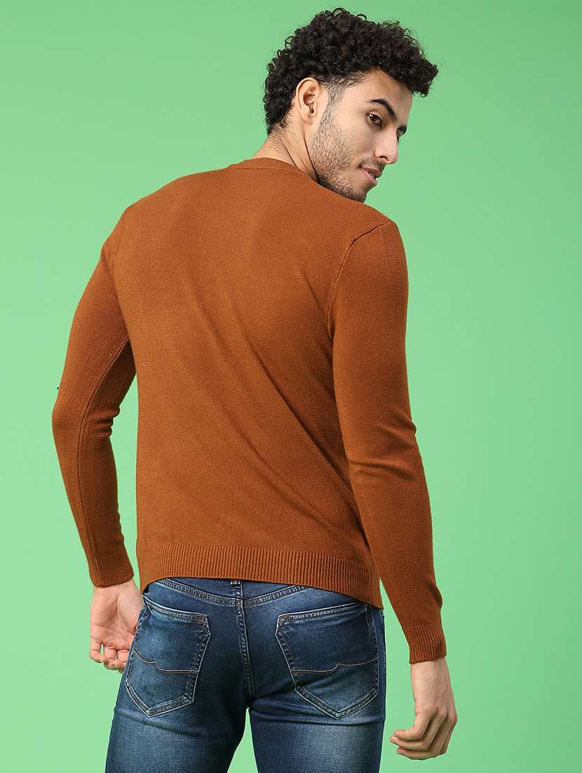 men solid long sleeve mock neck pullover - 22161820 -  Standard Image - 3