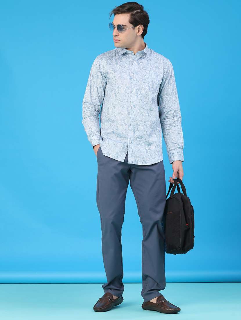 men printed long sleeve regular fit casual shirt - 22161846 -  Standard Image - 5