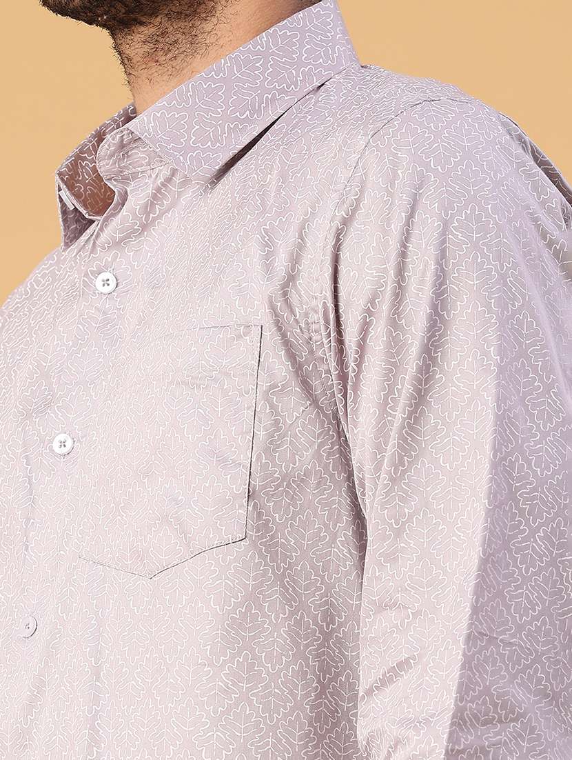 men printed long sleeve regular fit casual shirt - 22161847 -  Standard Image - 5