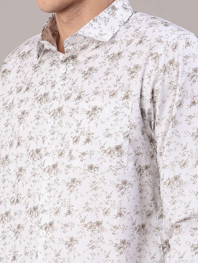 men printed long sleeve regular fit casual shirt - 22161849 -  Standard Image - 5