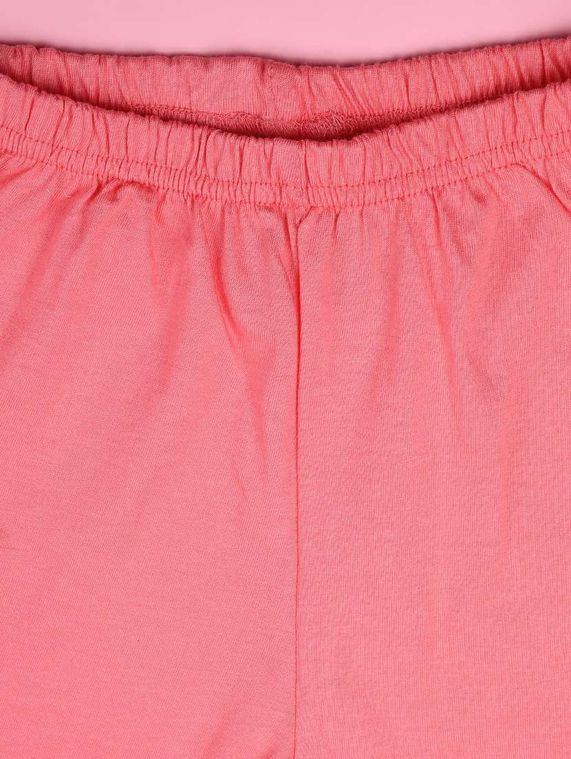 girls pack of 2 printed shorts co-ord set - 22161923 -  Standard Image - 3