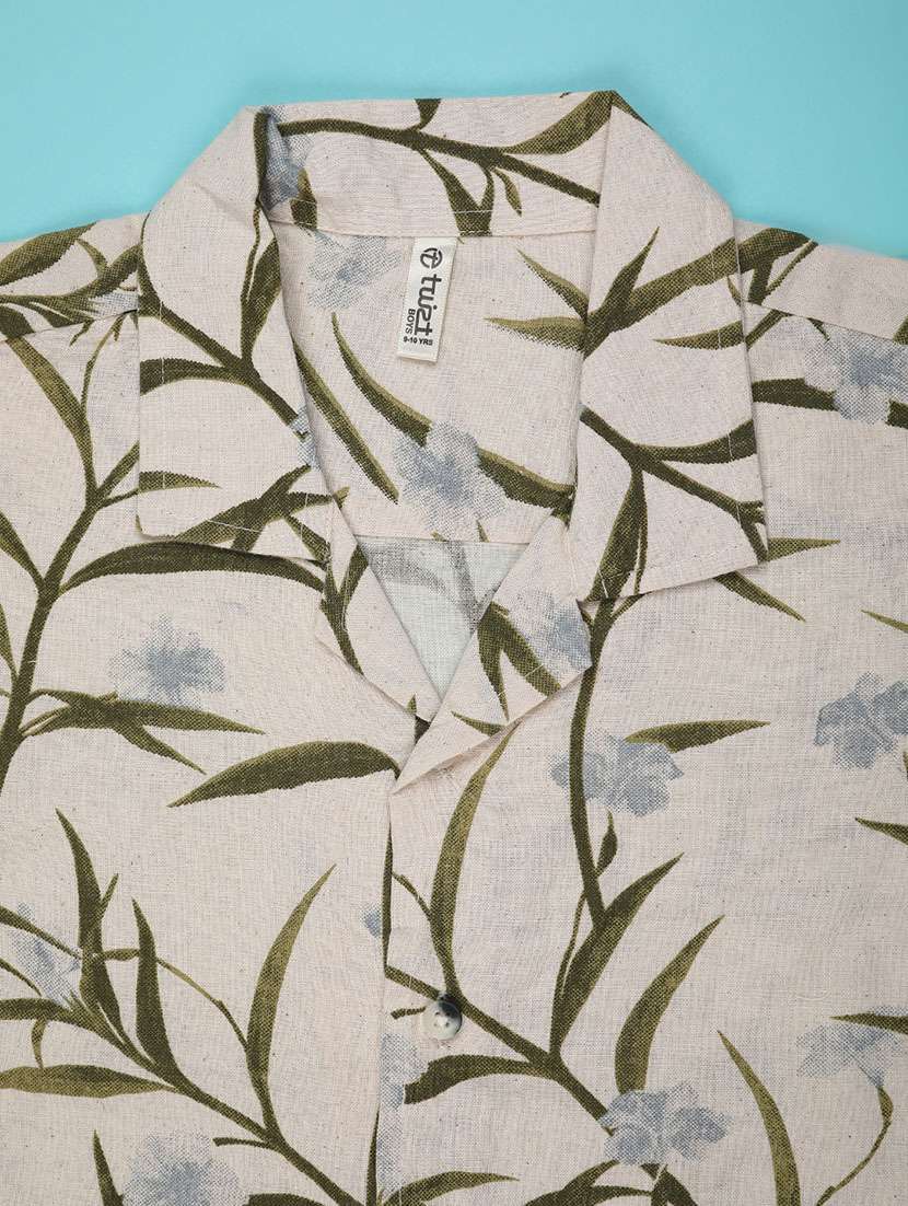 boys printed collared short sleeve shirt - 22161961 -  Standard Image - 3