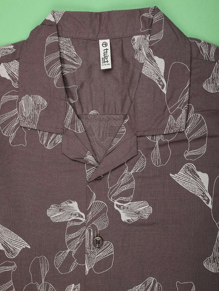 boys printed collared short sleeve shirt - 22161962 -  Standard Image - 3