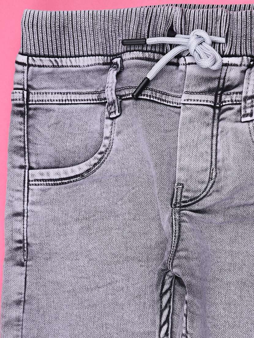 boys solid mid rise slim fit jean - 22161981 -  Standard Image - 3