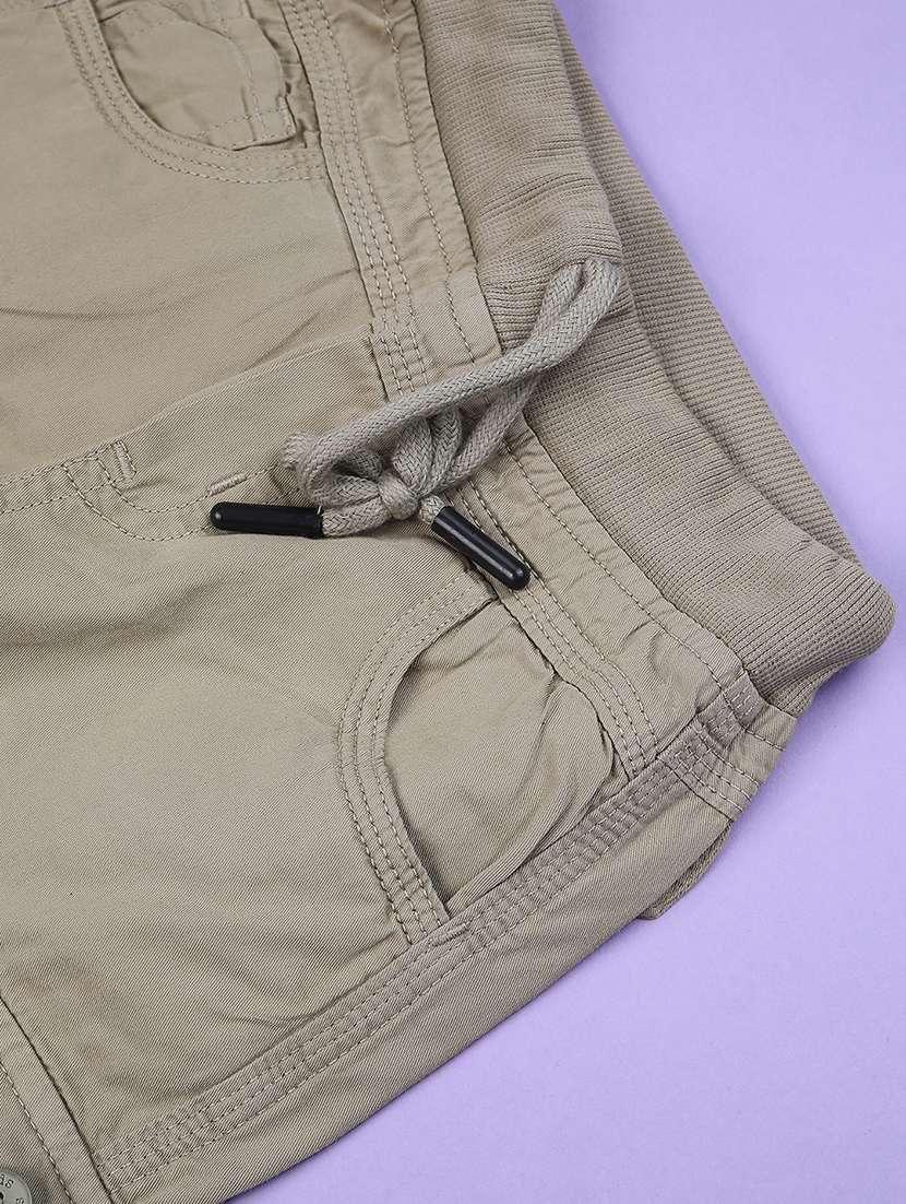 boys solid mid rise cargo - 22162022 -  Standard Image - 3