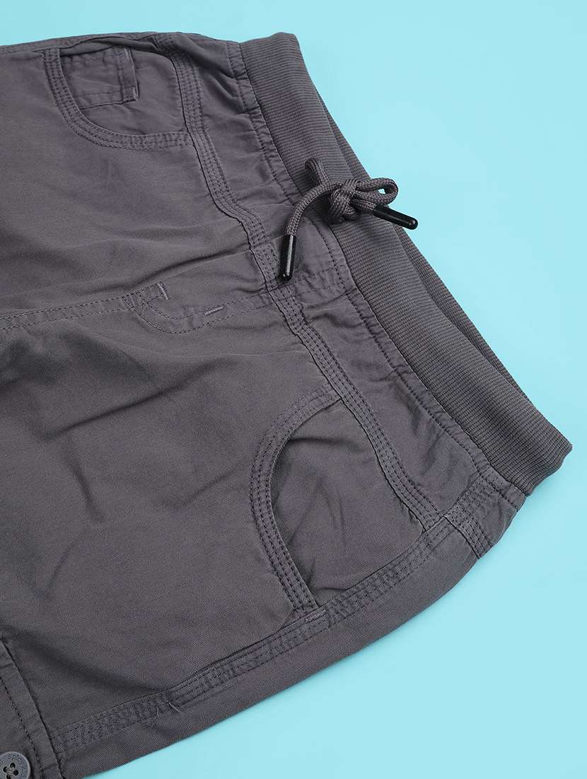 boys solid mid rise cargo - 22162023 -  Standard Image - 3