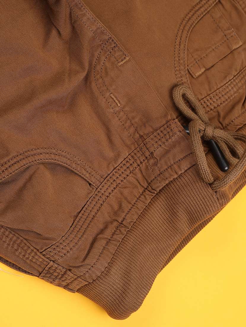 boys solid mid rise cargo - 22162024 -  Standard Image - 3