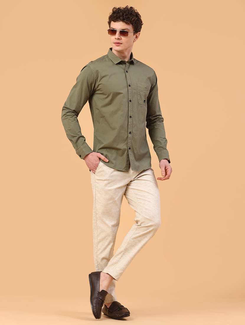 men self design mid rise chinos casual trouser - 22162029 -  Standard Image - 5